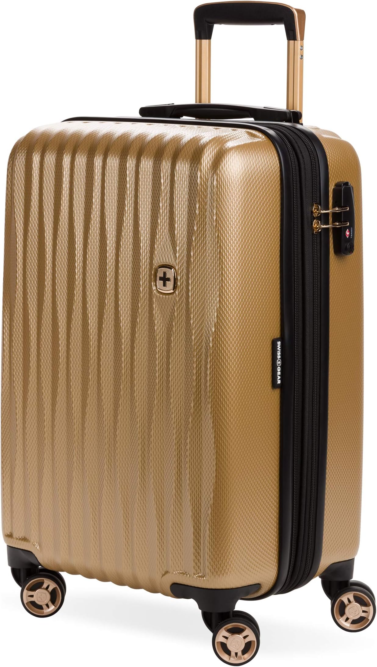 SwissGear 7272 Energie Expandable Hardside Luggage - Carry-On 19-Inch Gold