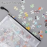 Vista 4 de EOOUT 20 bolsas de malla con cremallera, 8 tamaños, resistentes al agua, bolsas de almacenamiento transparentes de plástico para viajes, oficina