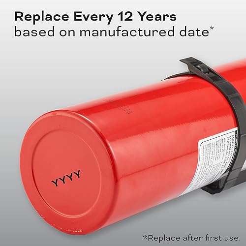 Miniatura 10 de Kidde Extintor de incendios para uso doméstico y de oficina, 5-BC, 3.2 libras, aprobado por USCG con soporte de correa (incluido)