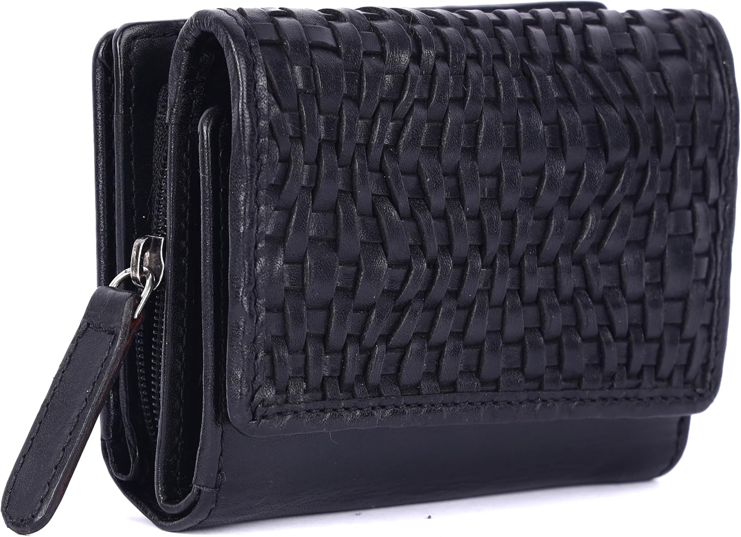 Premium Genuine Leather Women's Wallet: RFID Blocking, Multiple Card Slots, Zipper Pocket - Stylish & Durable - Perfect for Everyday Use (VL-408-Black) - Image 7