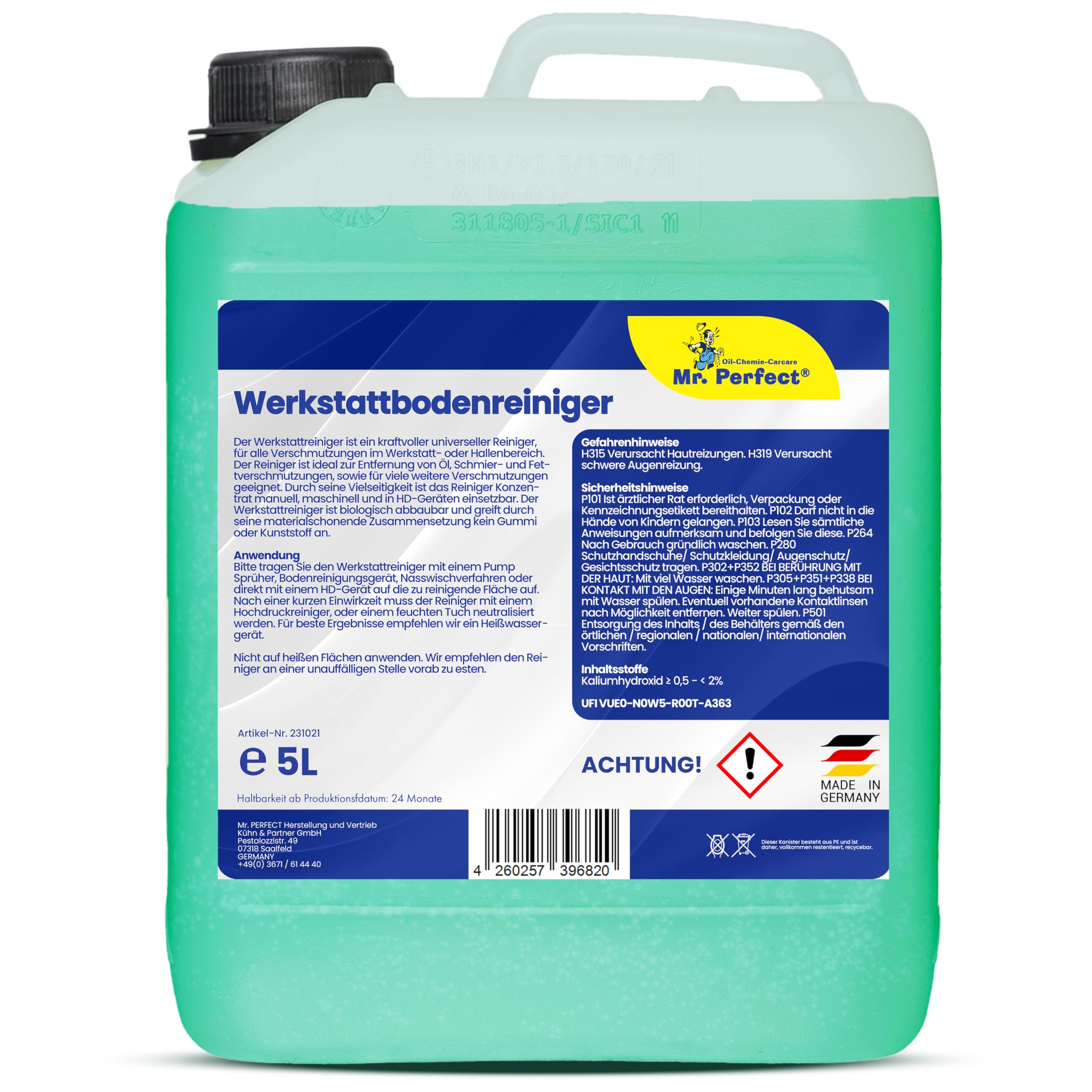 Nettoyant D'atelier Concentré - 5 Litres - Dégraissant