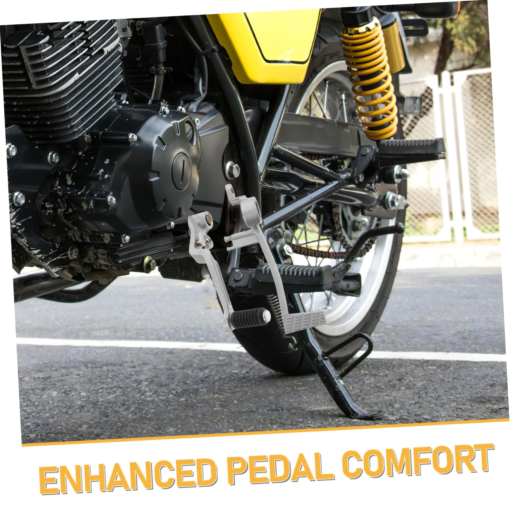 PRETYZOOM Motorrad Schalthebel Fußhebel Motorrad Bremszubehör Hinterrad Fußbremse Legierung Bremspedal Bremspedalhebel Bremshebel Ersatz Hinterrad Bremsfuß
