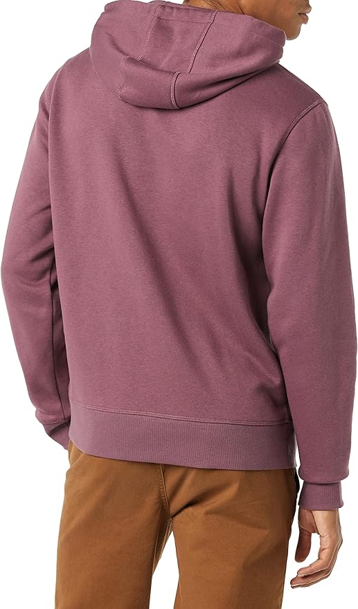 The Amazon Essentials Men's Hooded Fleece Sweatshirt is a comfortable and versatile option for staying warm during colder weather. Made from a blend of cotton and polyester, this sweatshirt is soft and durable, providing both warmth and breathability. The hooded design adds an extra layer of protection against the elements, while the ribbed cuffs and hem help to keep the fit snug and secure.
