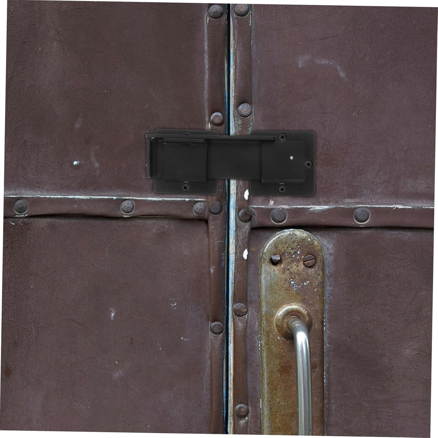 Heavy Duty Metal Gate Latch Flip Fence Gate Lock with Padlock Hole Outdoor Barn Door Lock Latch Hardware for Sliding Doors