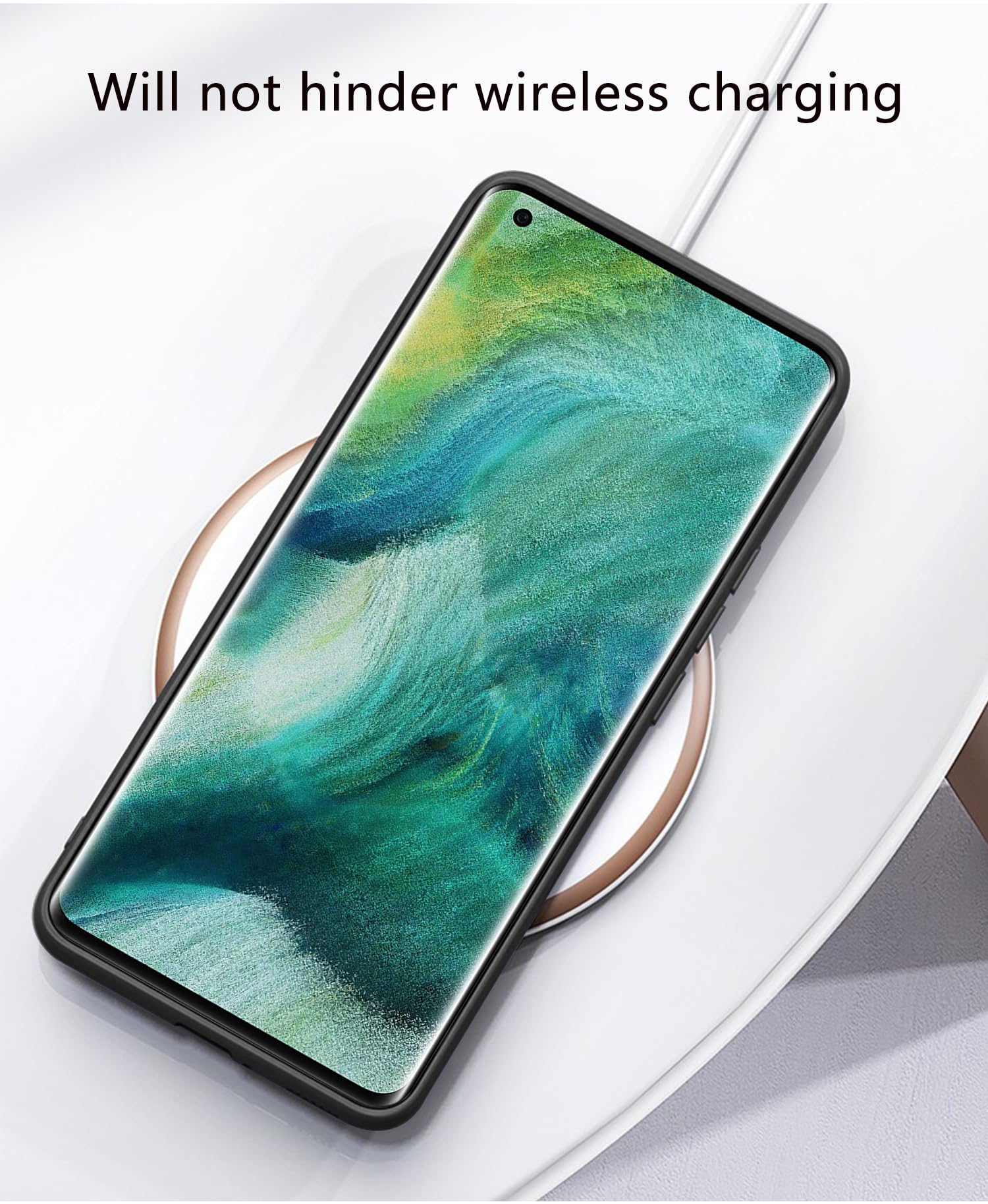 Lederhülle Für Oppo Find X5 Pro 5G – Weiche TPU-Innenschale, Gelb, Mit Kameraschutz