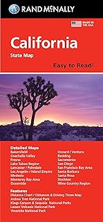 Rand McNally Easy To Read: California State Map