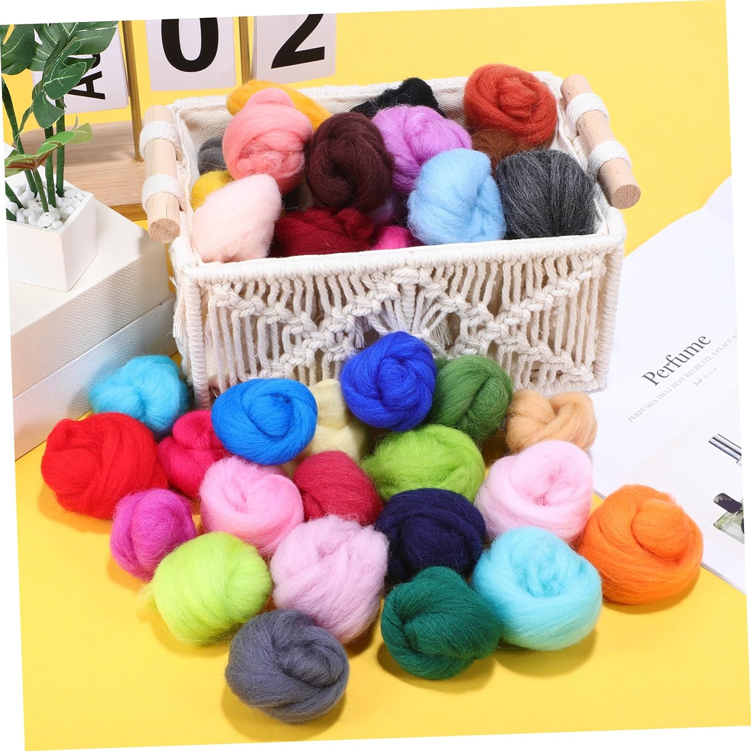 Wool Roving for Needle Felting DIY Craft Wool Material