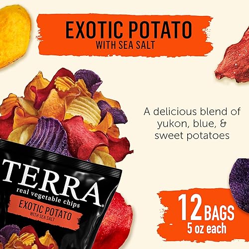 Vista 48 de Terra Patatas fritas con sal marina, 6 onzas