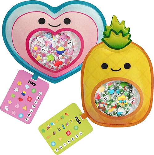 BIZYBOO - El peluche original de Seek & Find - Juego educativo de búsqueda de objetos ocultos para resolver problemas para niños de 2 años en