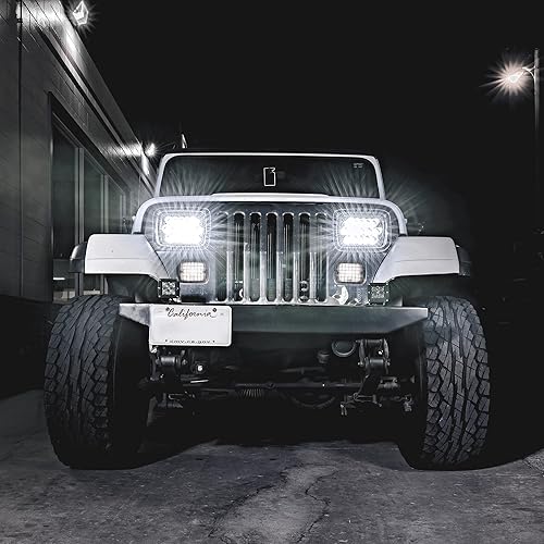 Miniatura 5 de Bombilla led universal de 7" x 6", 45 vatios, para enchufar y utilizar, eficiencia energética, resistente, faro delantero cuadrado o rectangular