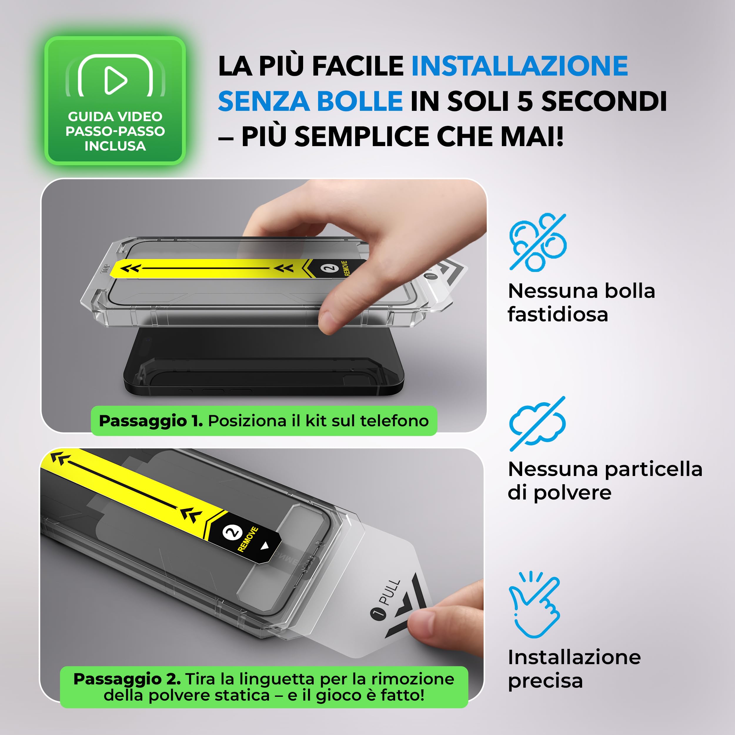 Deppa Privacy Pellicola Protettiva per Samsung Galaxy S25 Ultra (6.9") – Anti Spia Vetro Temperato, Ultra Resistente, Copertura Totale, Anti-Graffio, 2 Pezzi