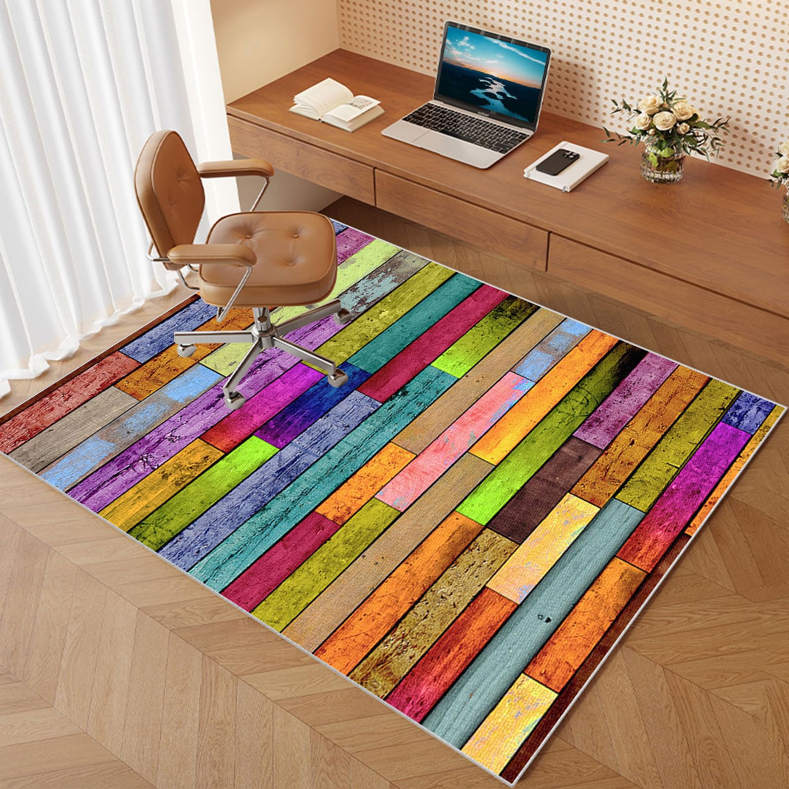 Bodenschutzmatte Bürostuhl Verschiedene Größen Bürostuhl Unterlage geeignet für Parkett Laminat Teppich Fliesen Hartböden Rechteckig Non Slip Gaming Schreibtischstuhl Schutz Matte 140 x 200 cm