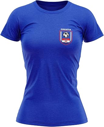 Printbox Originals Croatia Soccer Jersey for Women, Croatia Football Tee, Croatian Football Gifts