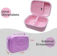 Vista 4 de LTGEM - Funda VR compatible con Meta Quest 3S / Quest 3 / Quest 2 / Vision Pro, auriculares portátiles para juegos de realidad virtual y Azul