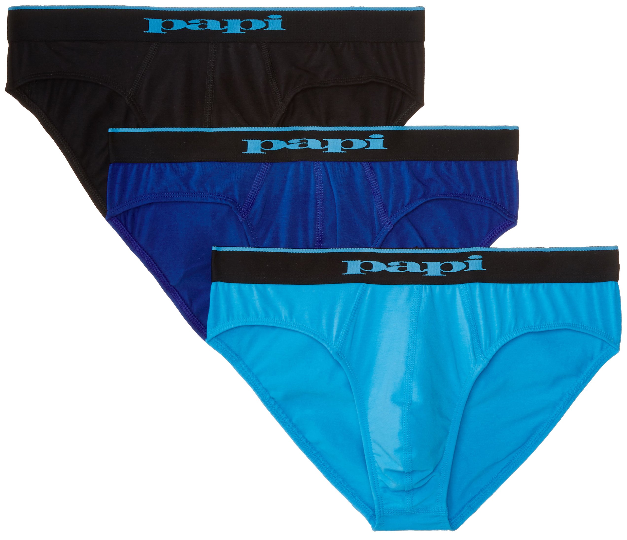 PapiMen's 3-Pack Premium Performance Cotton Stretch Brief