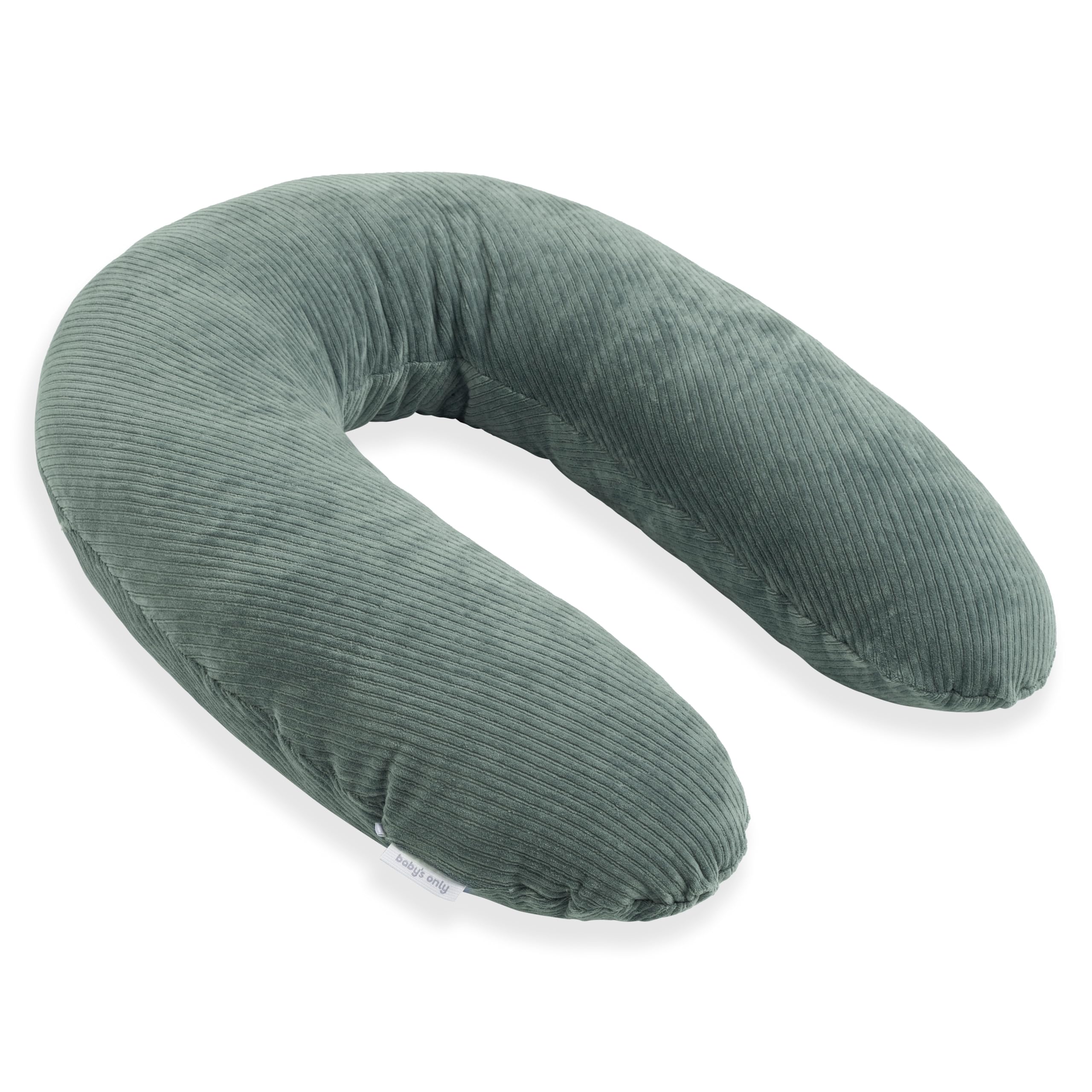 Baby's Only - Stillkissen XXL Sense - Schwangerschaftskissen zum Schlafen - Seitenschläferkissen mit Bezug - Komfortkissen Erwachsene - Meergrün - 160 cm