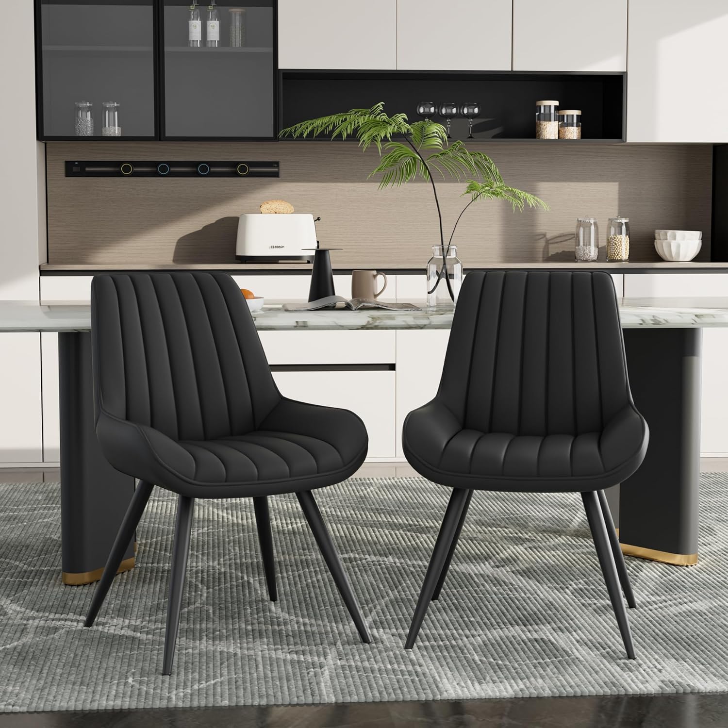 Daluvenix Dining Chairs Set of 2, Mid Century Modern