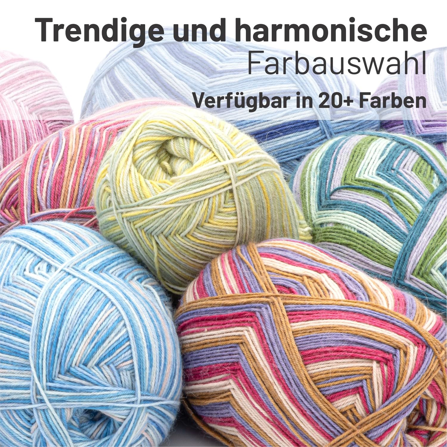 HANSA-FARM Alpacare, 75% lavabile, set di calzini alpaca, 224 g (2 x 112 g) per calze, lana antigraffio, per lavorare a maglia e all'uncinetto, SE8 Misti Hues