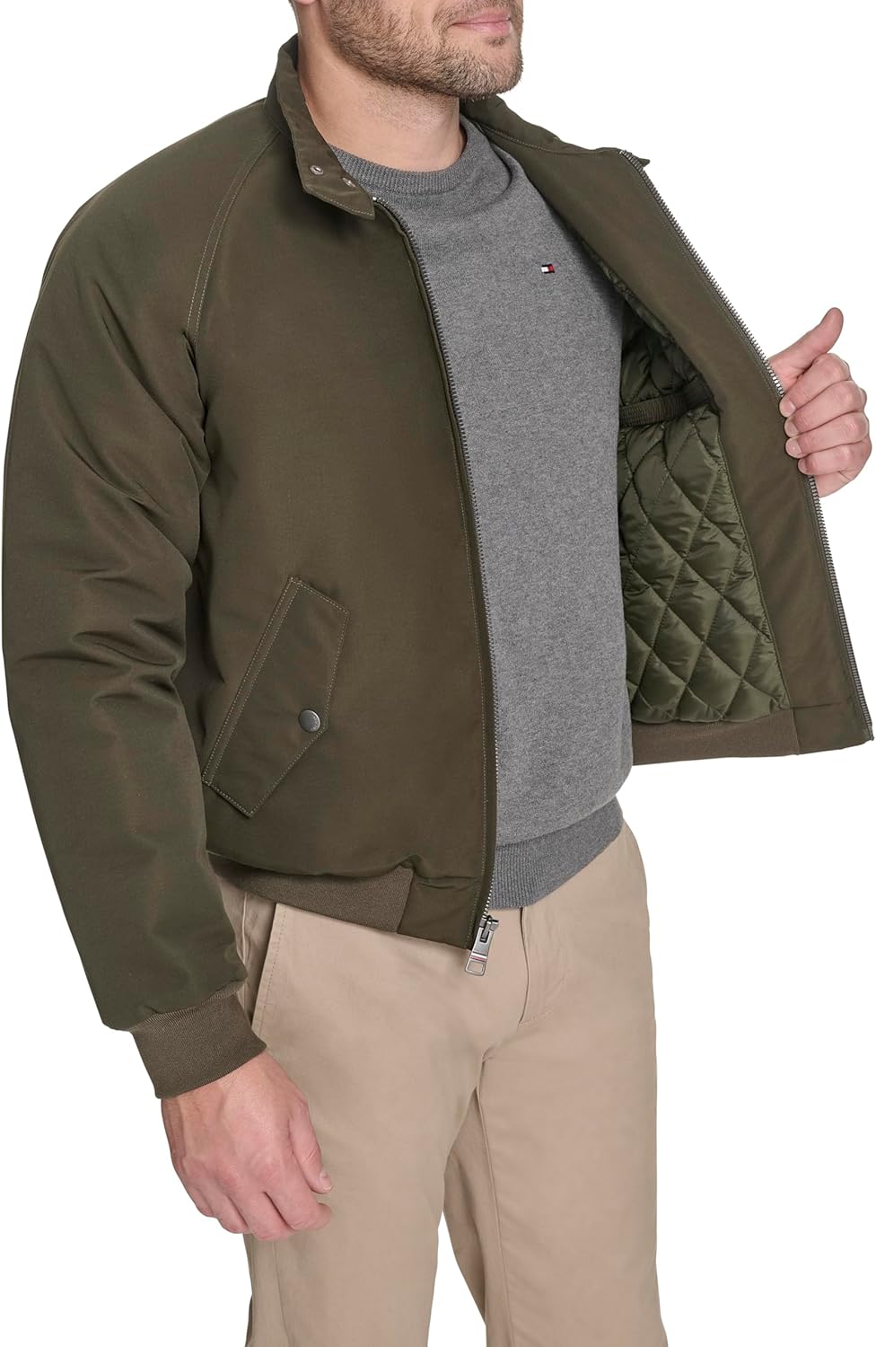 Tommy Hilfiger Men's Highland Cloth Modern Bomber - Image 6