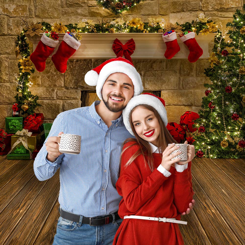 Christmas Fireplace Theme Backdrop For Photography Xmas