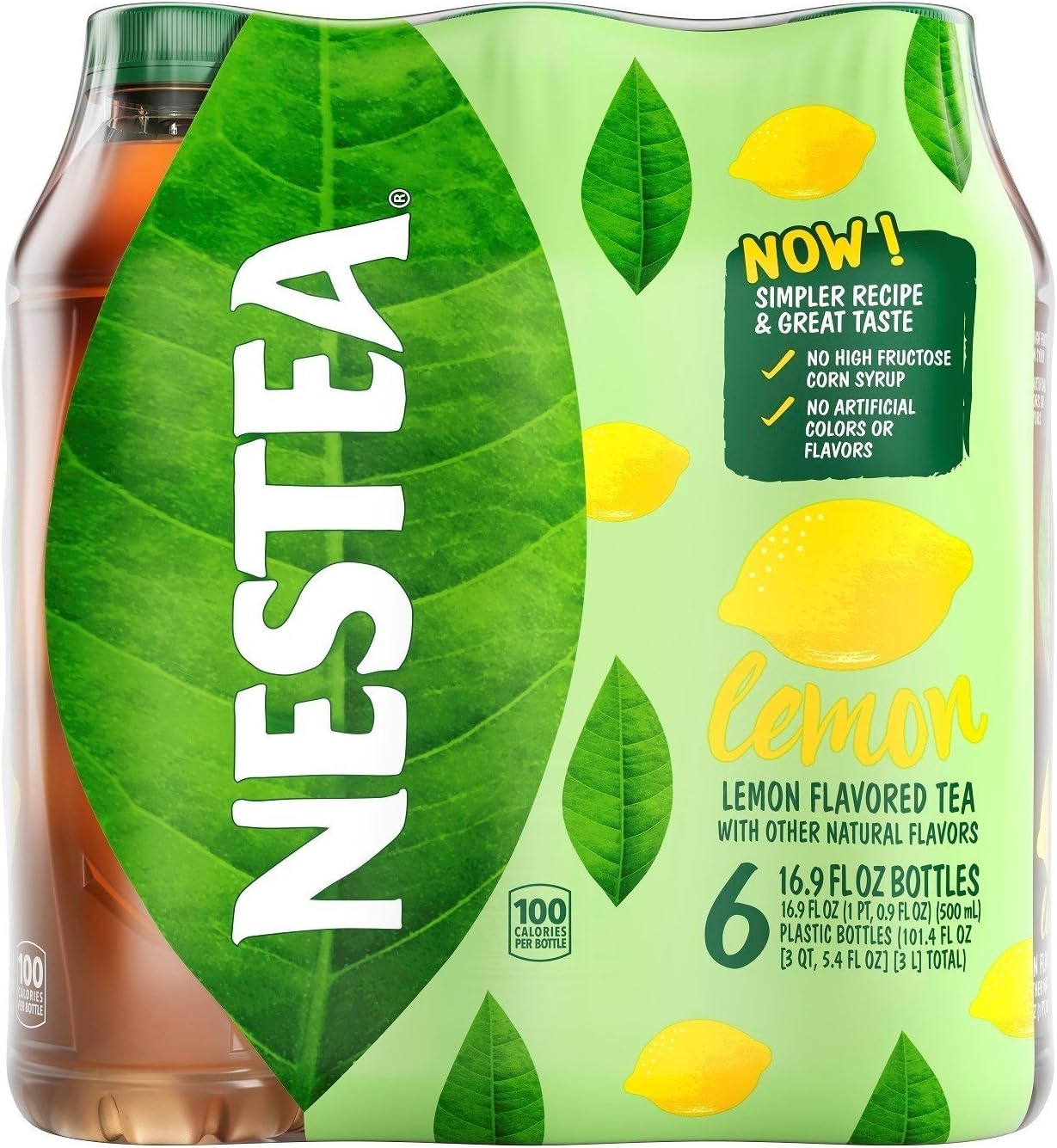 NESTEA Lemon Flavored Iced Tea, 16.9-Ounce bottles (Pack of 6)