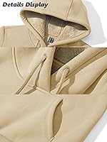 Vista 7 de MAGCOMSEN Sudaderas con capucha de sherpa para mujer, con forro polar, estilo casual, atlético, con bolsillo de canguro