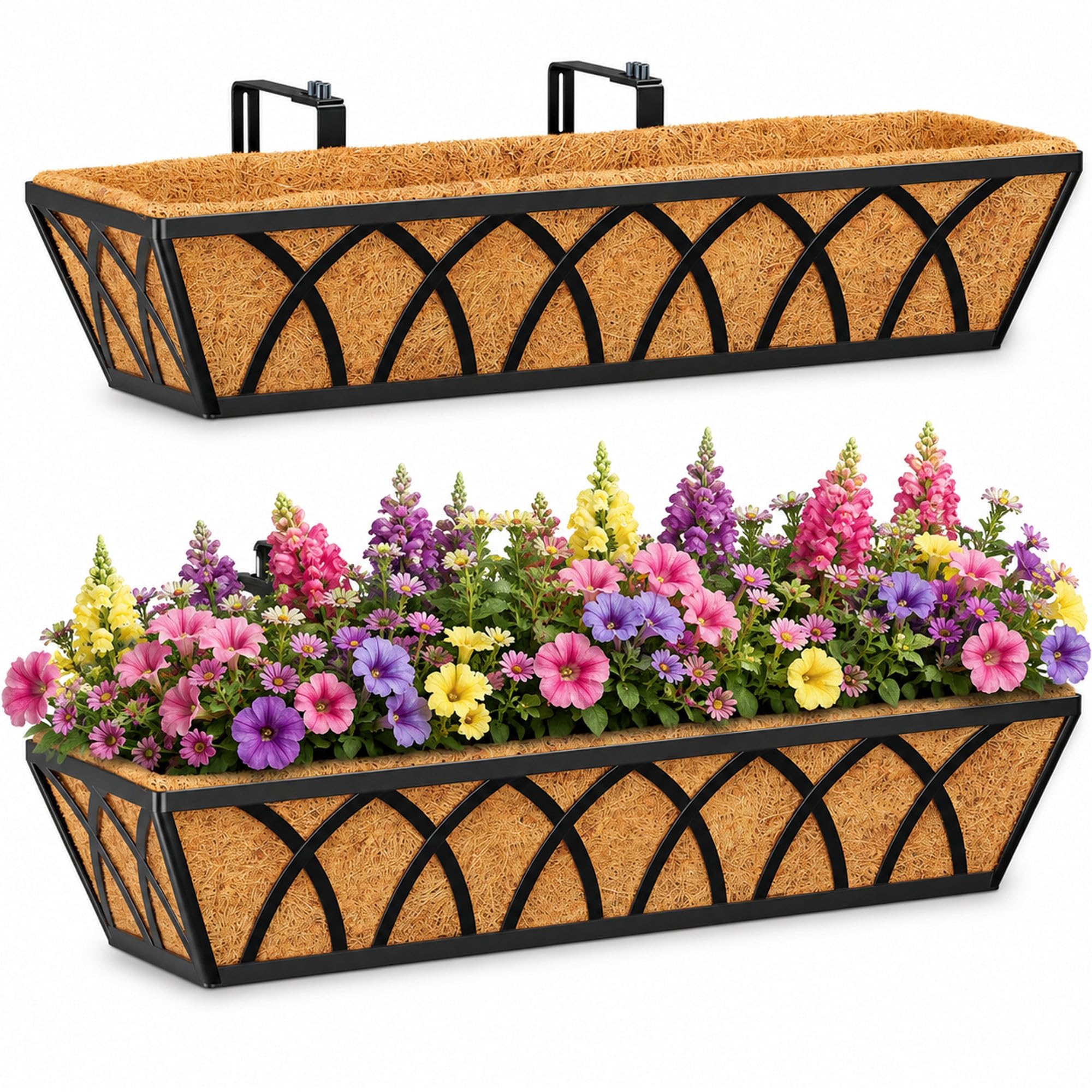 HFHOME Window Box Planters