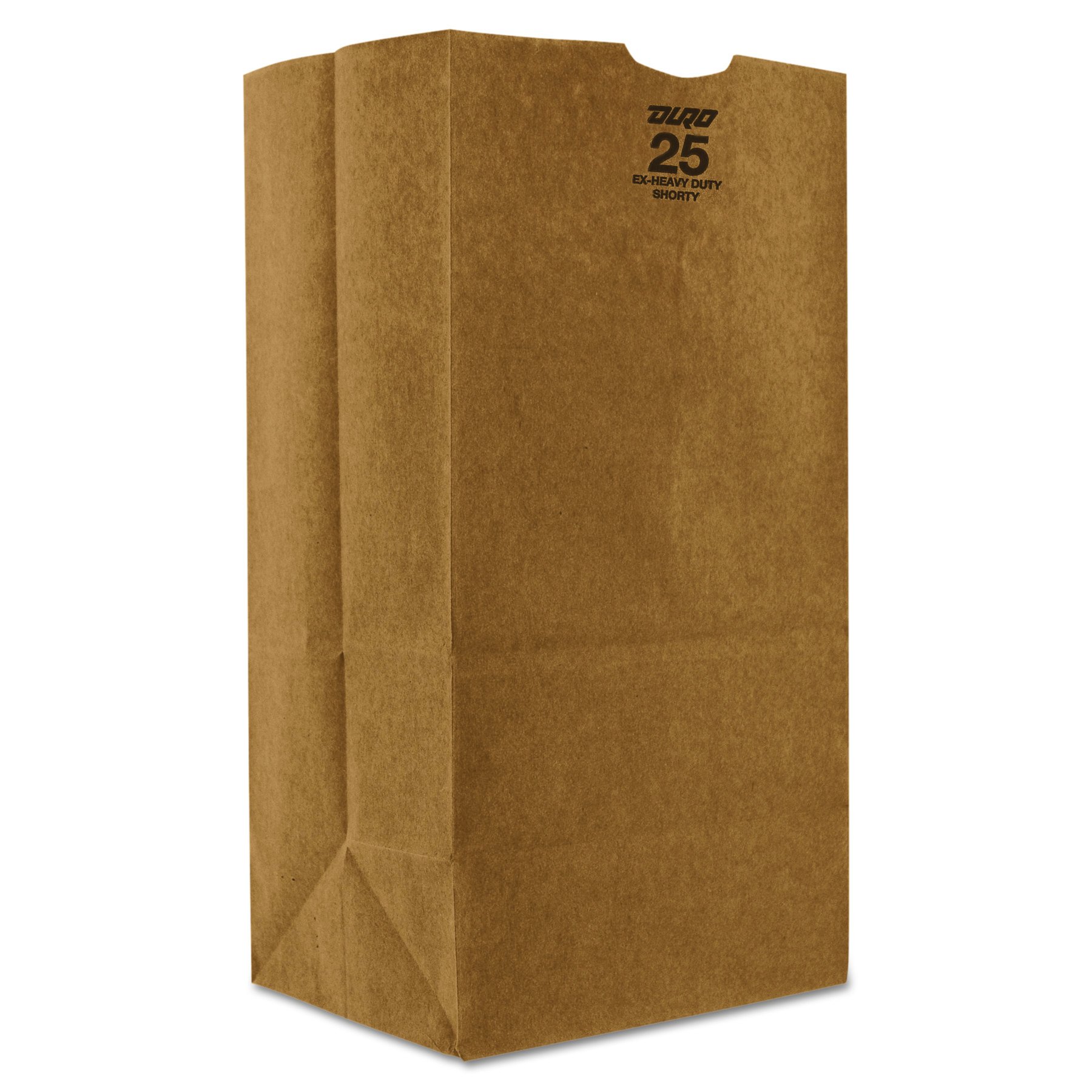 General GX2560S #25 Paper Grocery, 57lb Kraft, Extra Heavy-Duty 8 1/4x6 1/8 x15 7/8, (Case of 500 Bags)