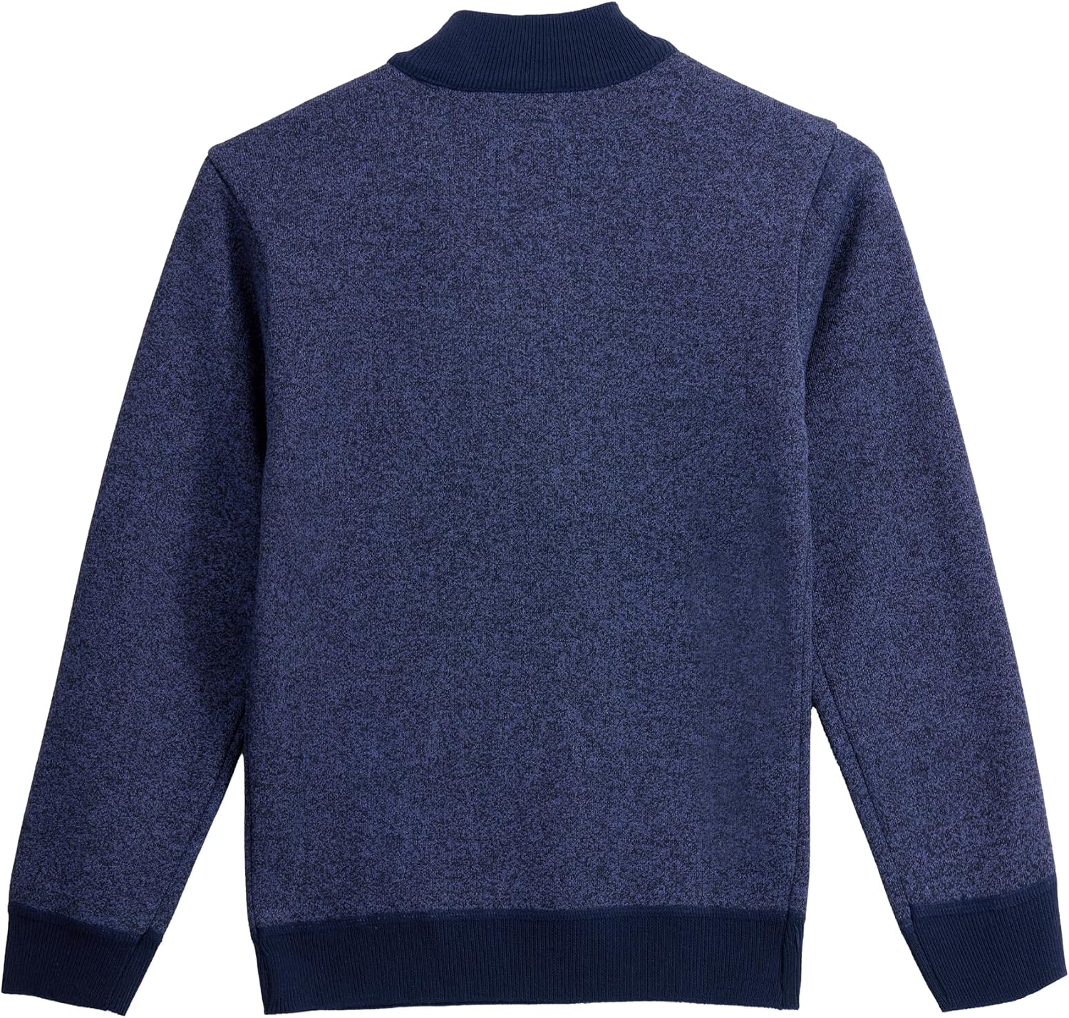 X RAY Boys (6-11) Quarter Zip Fleece Flannel Lining Sweater, Classic Fit Mock Neck Knit Kids Sweater for Fall and Winter