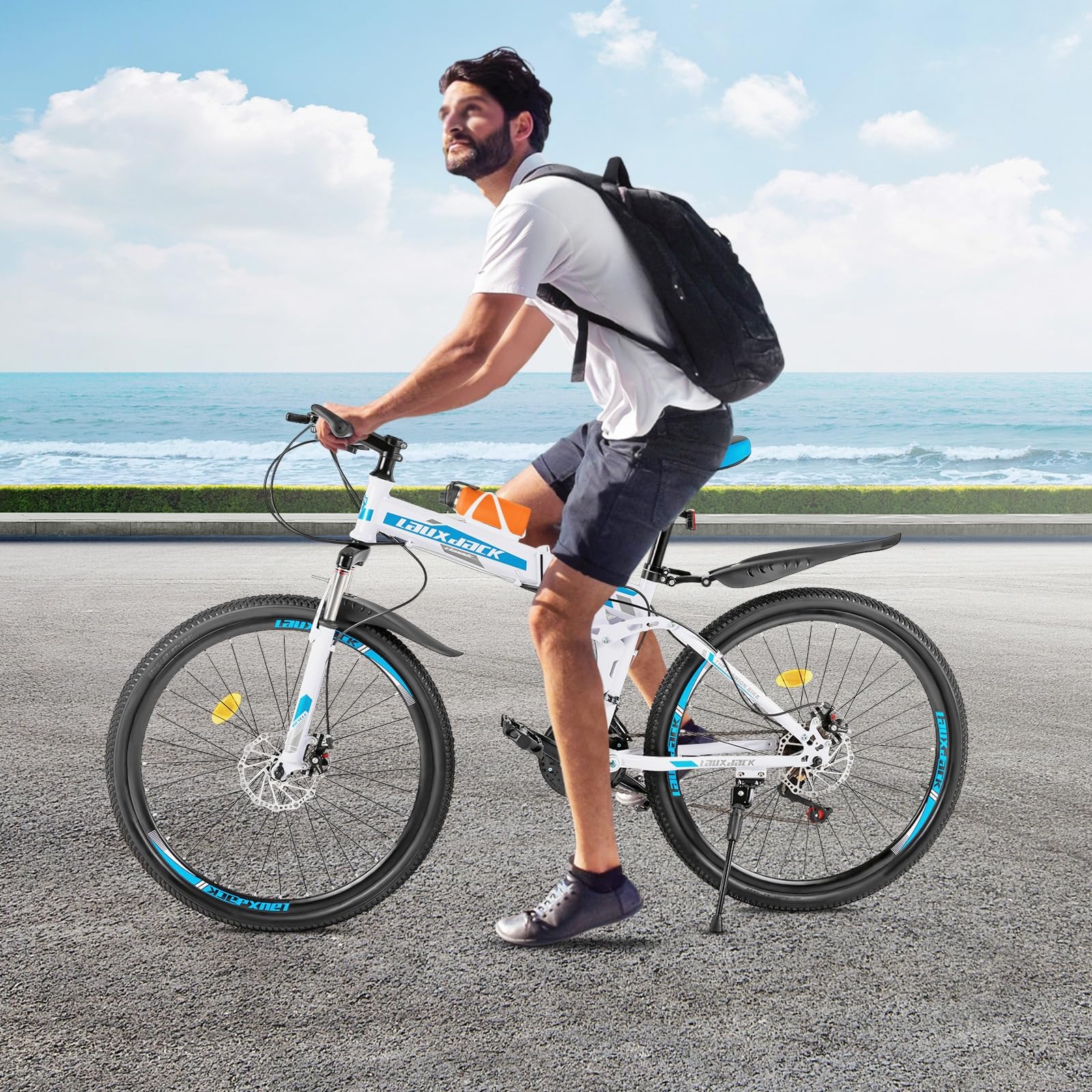 Foldable Bicycle 26 Folding Mountain Bike 21 Speed Men Bikes