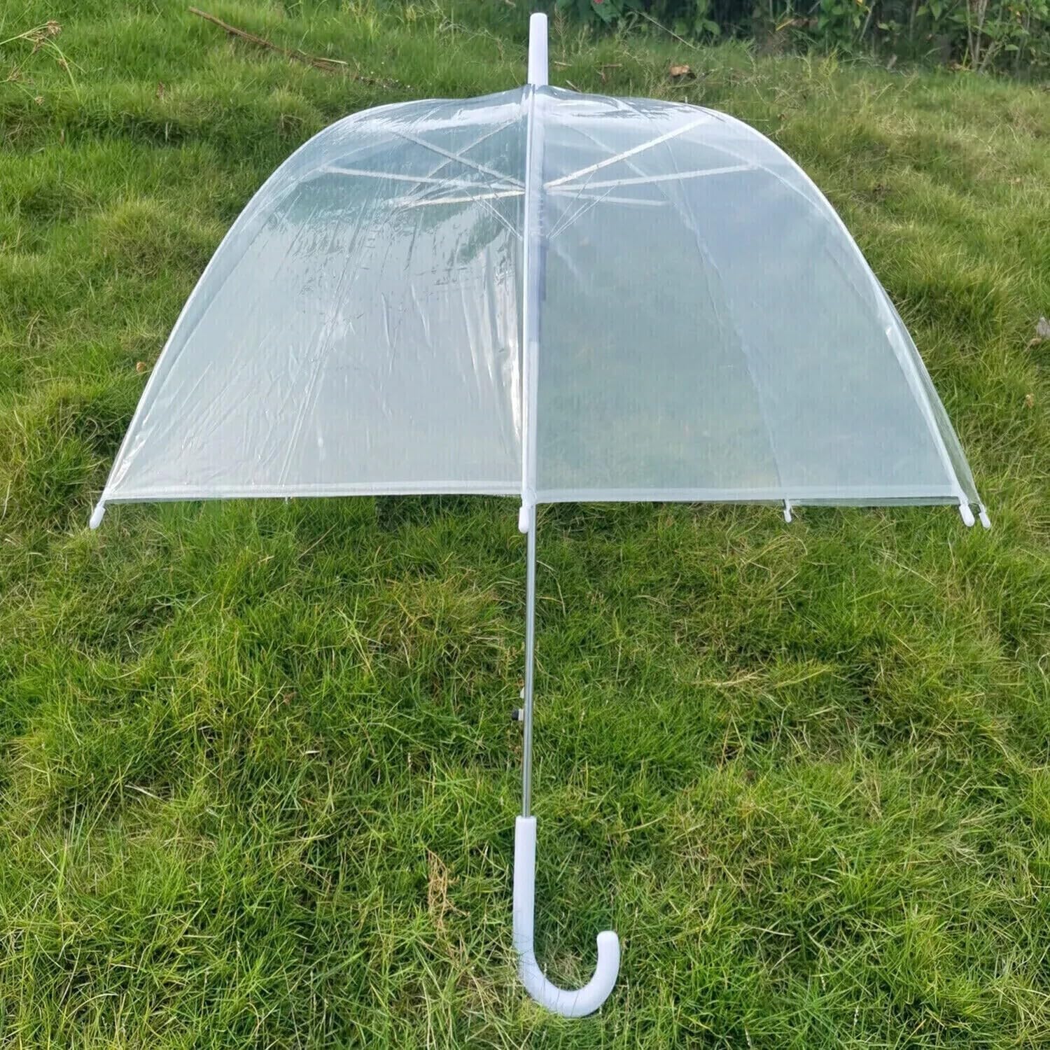 GadgetKing Lot de 4 parapluies de pluie en forme de dôme en PVC transparent pour mariage, demoiselle d'honneur, demoiselle d'honneur, mariée