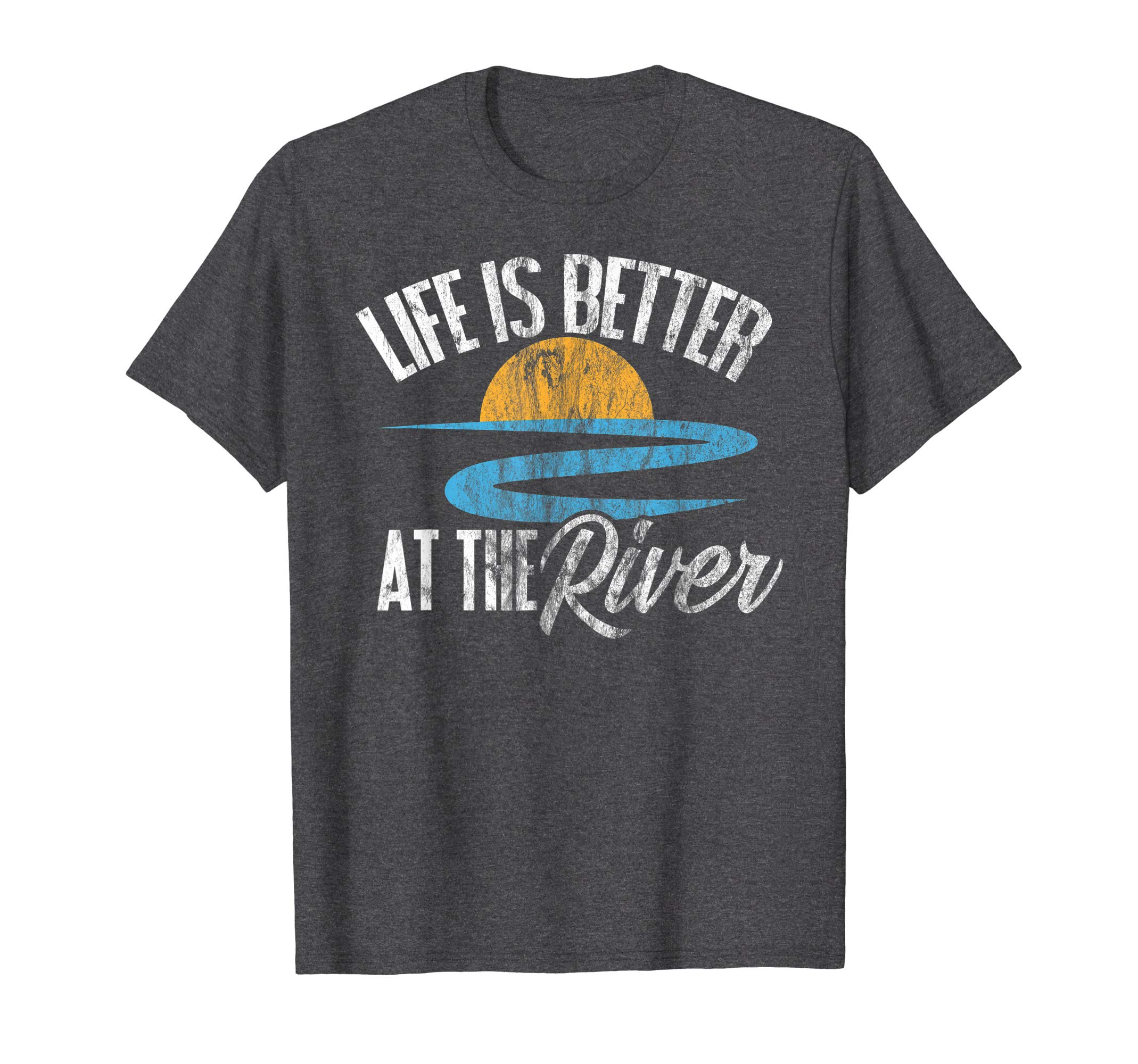 Willowy CreationsRiver Floating Quote Life Is Better at The River Camping T-ShirtOEKO-TEX STANDARD 100
