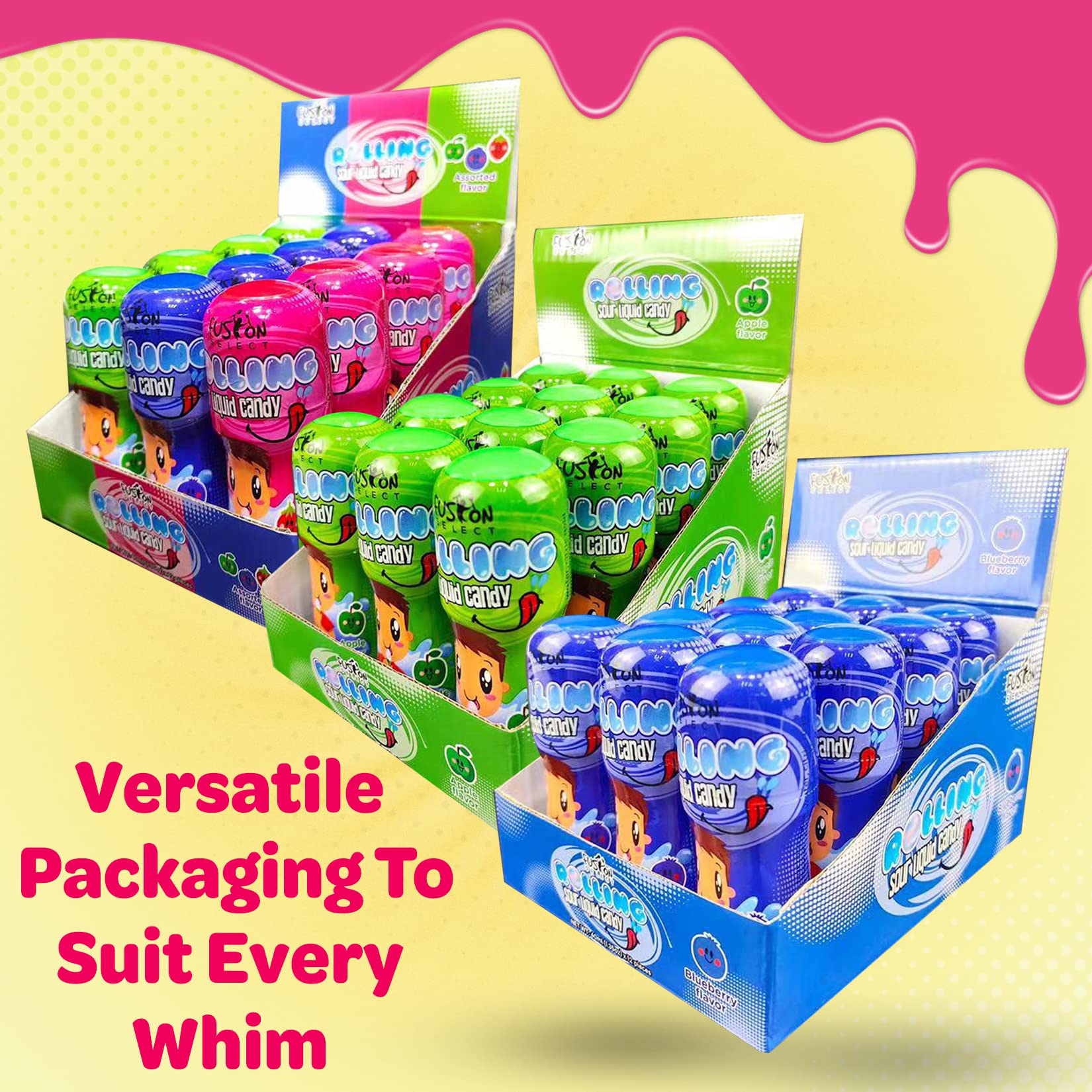 Buy Fusion Select Licker Sweet & Sour Rolling Liquid Candy Tik Tok