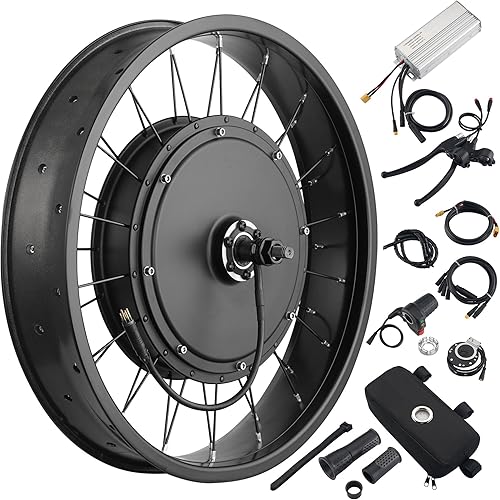 AW Electric Bike Conversion Kit 48V 1000W 2026" Front Wheel E-Bike Conversion Kit for Fat Tire Bike Frame Ebike Wheel Kit Cycling Brushless Gearless