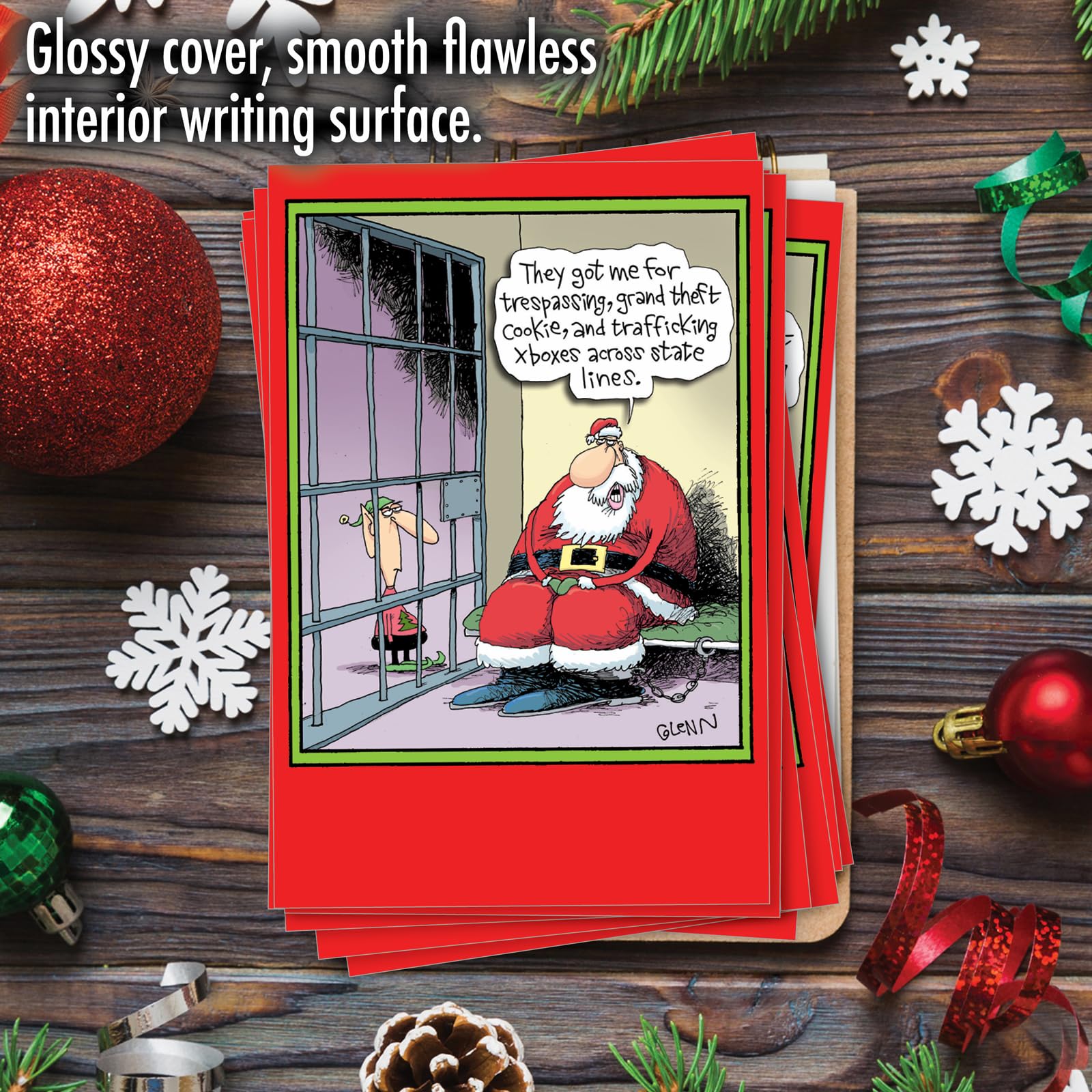 Amazon.com : NobleWorks - Box of 12 Funny Christmas Greeting Cards