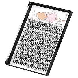 Dedila 8-22mm to Choose 20D/40D/60D/80D/100D Individual False Eyelashes Makeup Cluster Eyelashes Thickness 0.07mm D Curl Natural long Black Soft 3D Eye Lashes Extensions (20D-18mm)