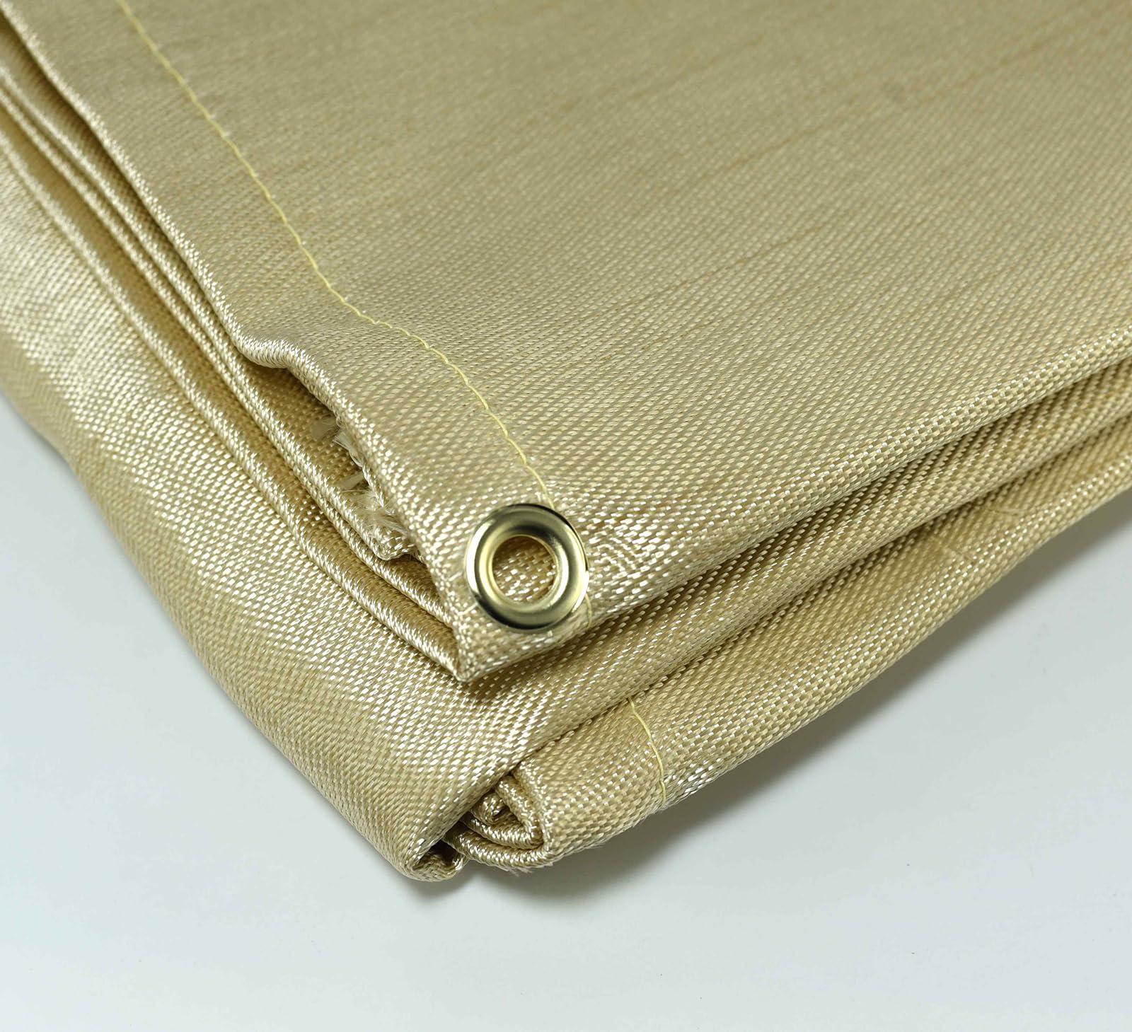 RIVERWELD Coperta per saldatura in fibra di vetro, 1,8 x 2,4 m, 550 °C, tessuto spesso resistente al fuoco da 8 mm, resistente al calore, per affumicatori industriali e barbecue da campeggio