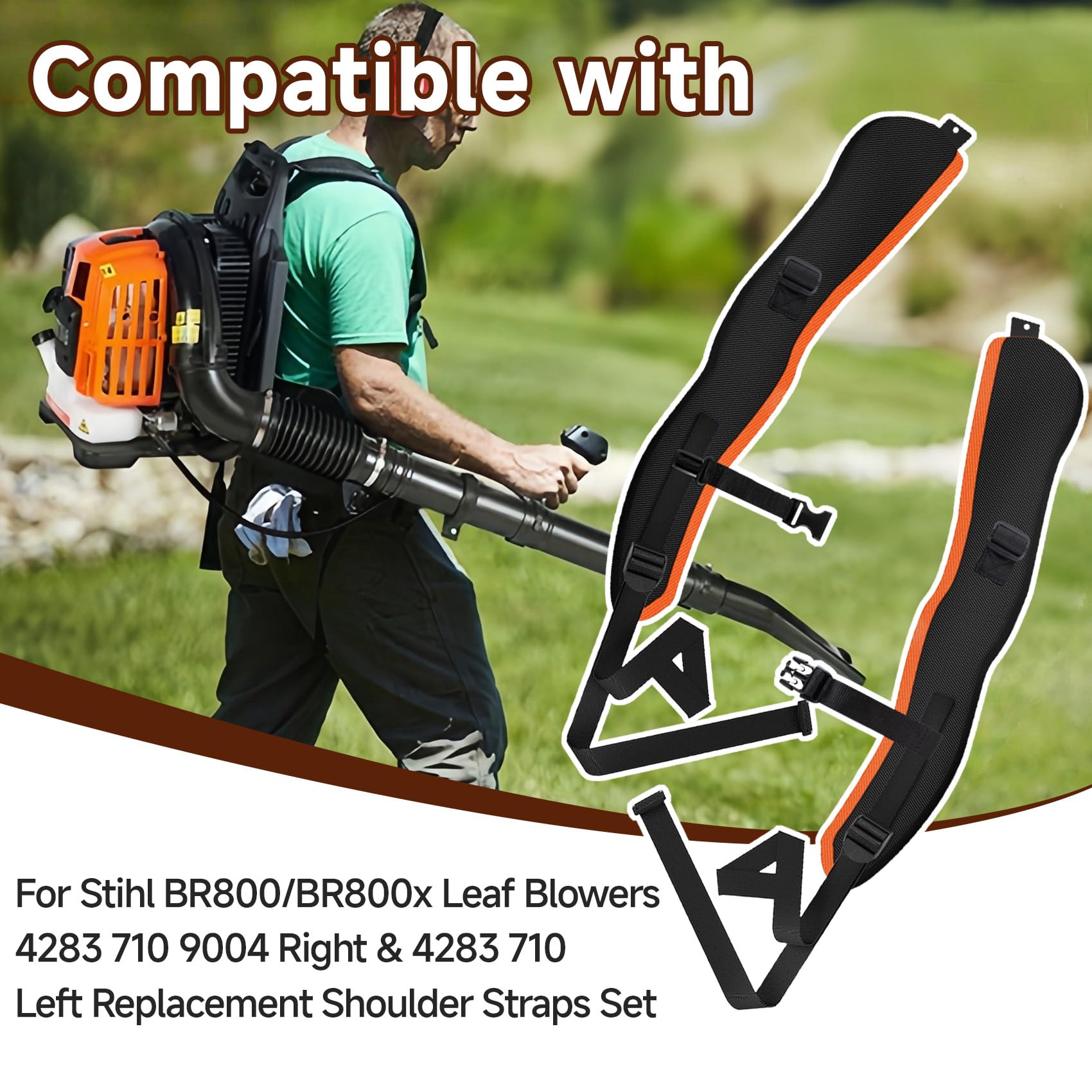 Amazon.co.jp: ブロワーハーネスストラップ Stihl BR800/BR800x リーフ