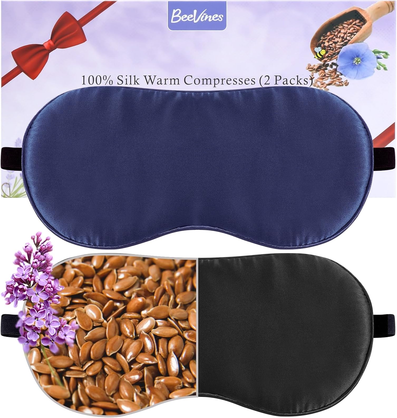 Kimkoo Moist Heat Eye Compress&Microwave Hot Eye Mask for