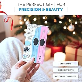 Tweezers for Facial Hair Women - Stainless Steel Eyebrow Tweezers - Sharp Precision Tip for Shaping Eyebrows, Ingrown & Fine Hair Removal - Slant Tip - Non-Slip Grip