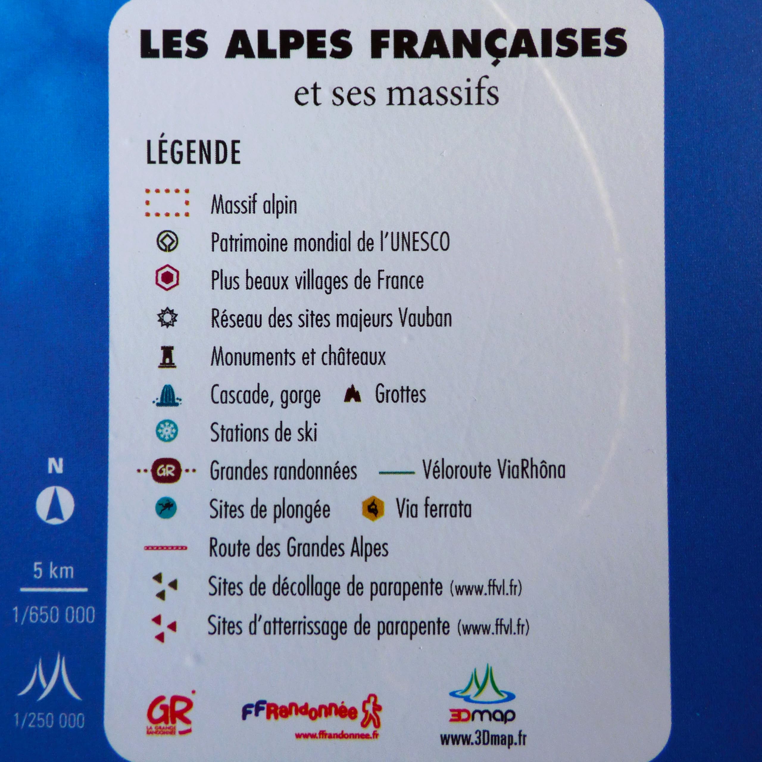 CARTE EN RELIEF DES ALPES FRANÇAISES ET SES MASSIFS ALPINS: Edition 2026