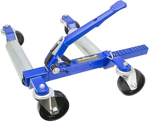 Miniatura 8 de Jackco Rueda de posicionamiento de coche de 1500 libras de 125 pulgadas con pedal de trinquete paquete de 2