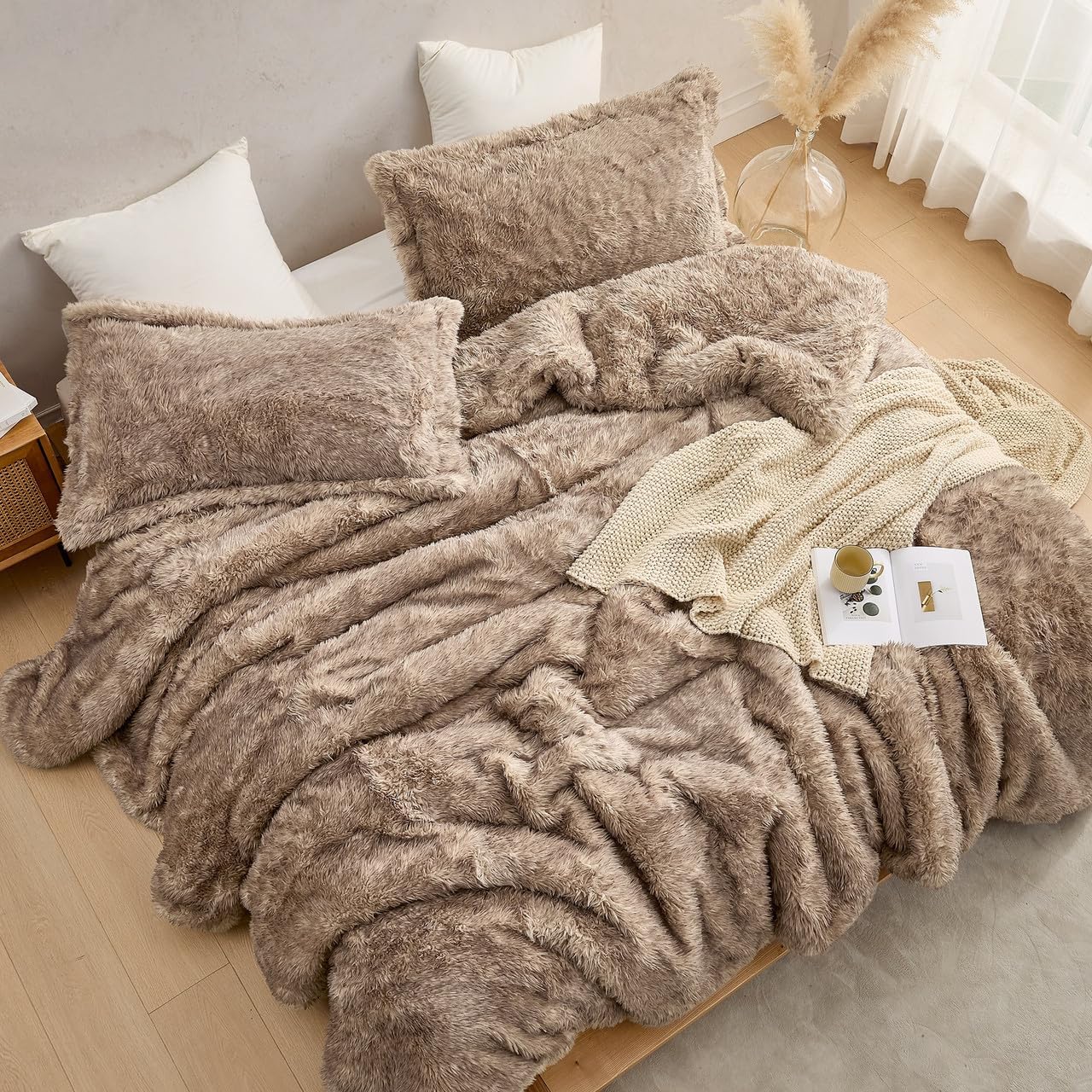 Byourbed Antarctic Penguin - Coma Inducer® Oversized King Comforter Set - Baby King Brown