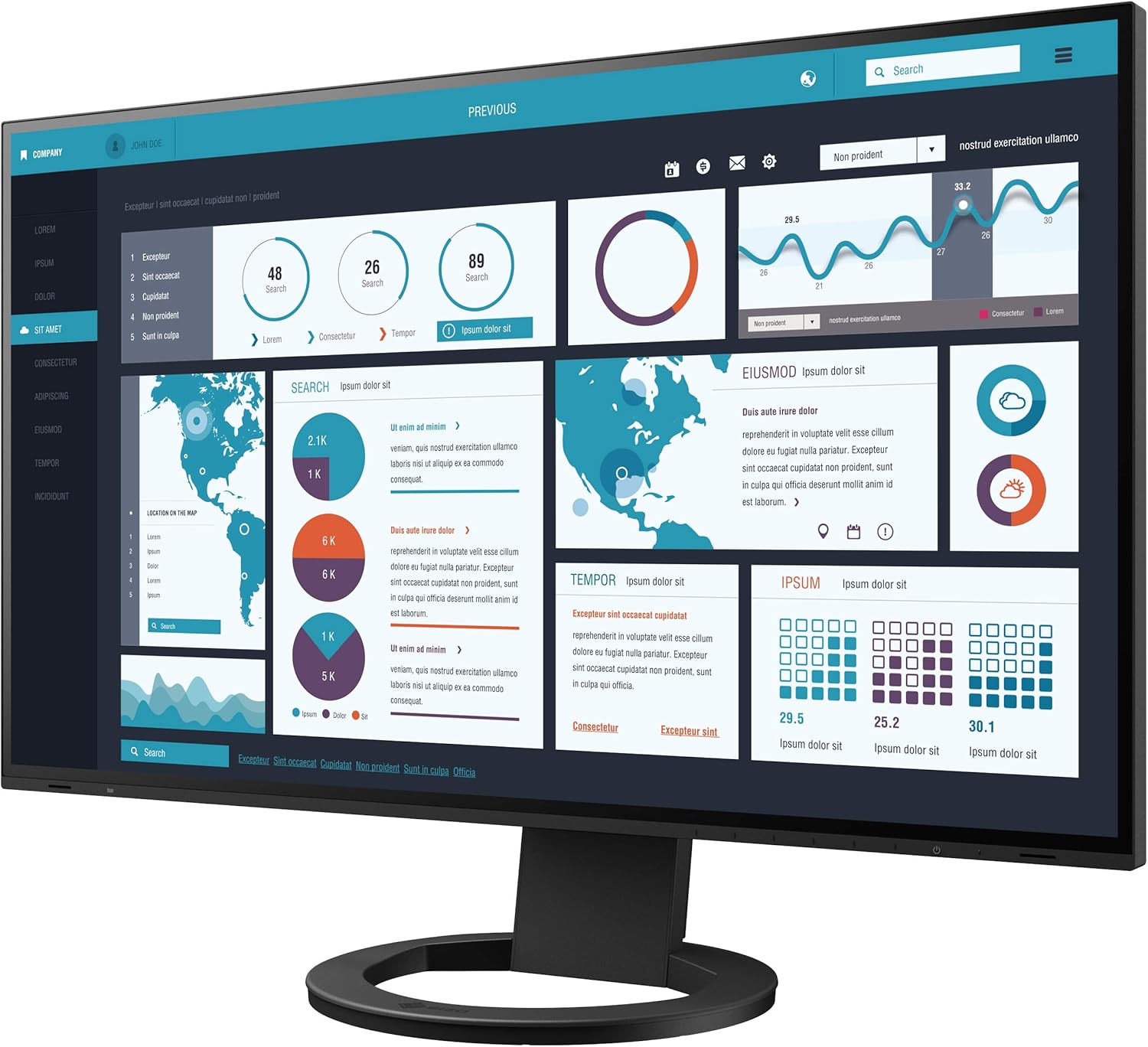 EIZO FlexScan EV2795-BK - Monitor professionale LED Display 68,5 cm (27) 2560 x 1440 Pixel Quad HD Nero FlexScan EV2795-BK, 68,6 cm (27), 2560 x 1440 Pixel, Quad HD, LED, 5 ms, Nero