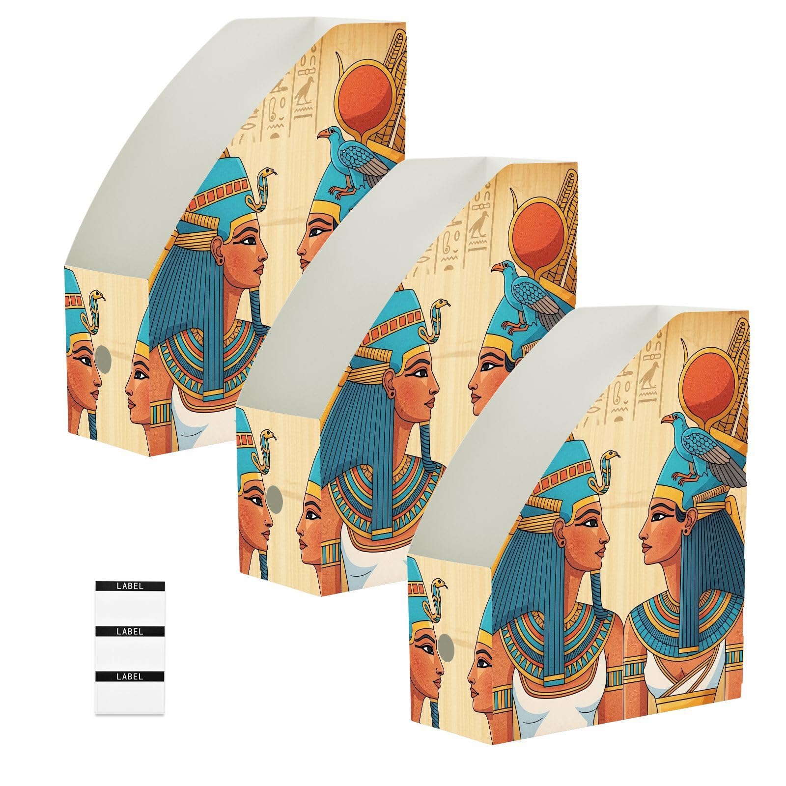 Cartone animato uccello oro carta organizzatore per scrivania
