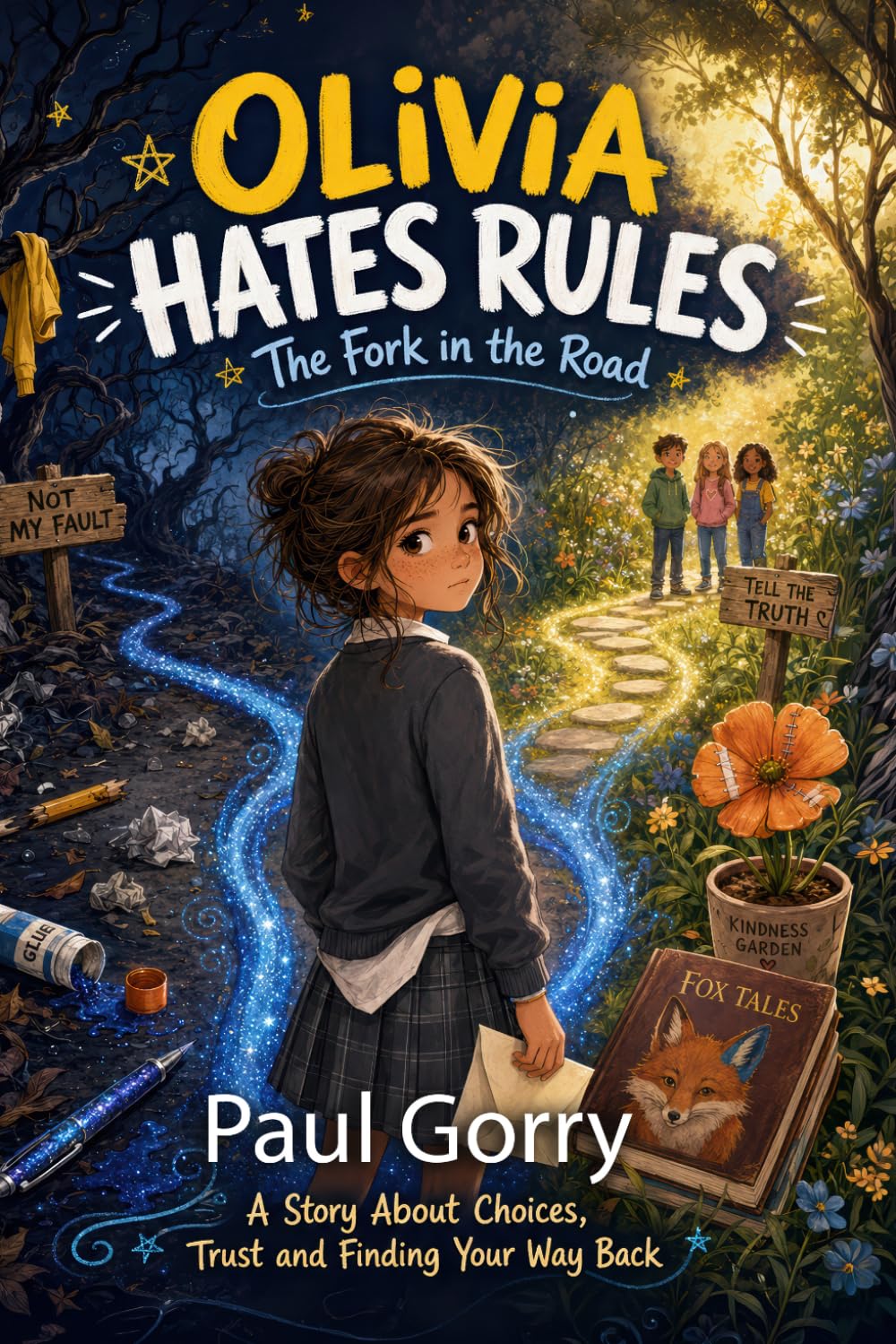 Olivia Hates Rules - The Fork in the Road: A Growth Mindset Book for Kids About Choices, Trust and Honesty