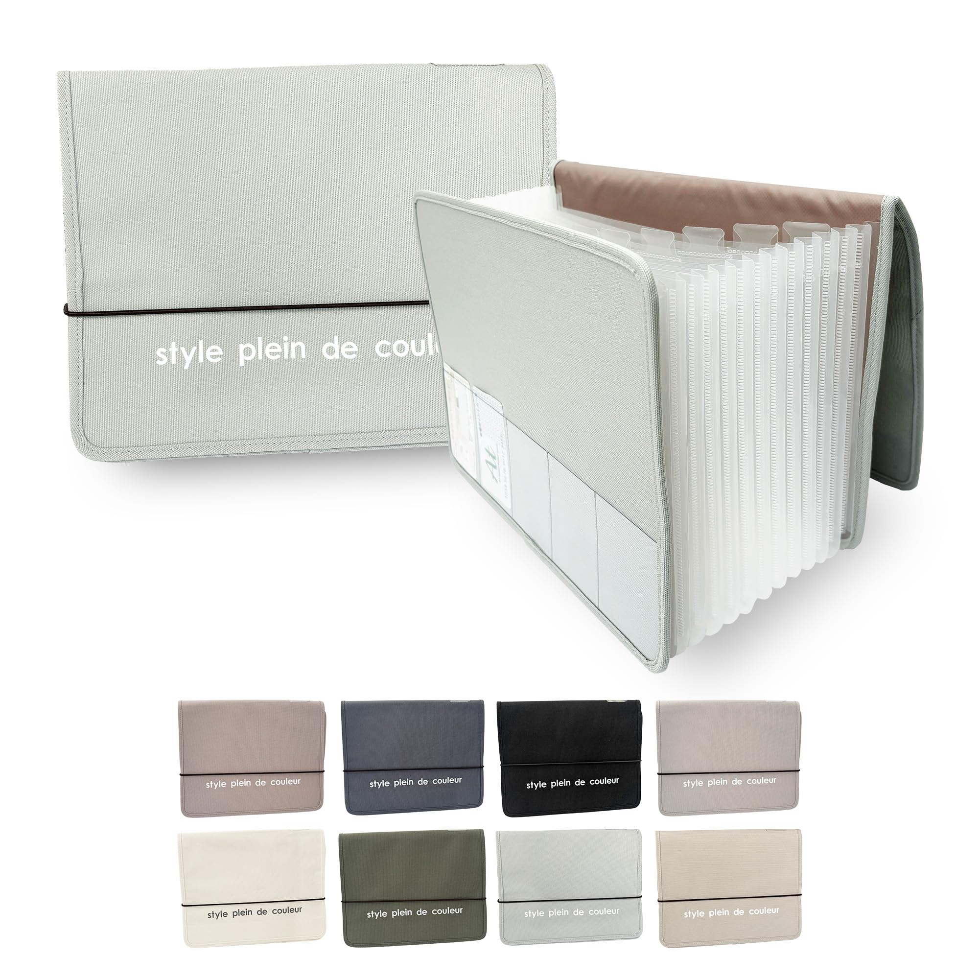 Amazon | [style plein de couleur] ジャバラファイル 【 A4 13