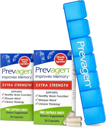 Prevagen Mejora la memoria 20 mg de fuerza extra 30 cápsulas  Paquete de 2  con apaequorina y vitamina D y prevención de pastillas de 7 días disponible en Yaxa Colombia