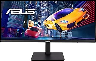 ASUS 34” Ultrawide HDR Gaming Monitor (VP349CGL) - 21:9 UWQHD (3440 x 1440), IPS, 100Hz, 1ms, USB-C w/Power Delivery, FreeSync, Eye Care Plus, VESA Mountable, HDMI, DisplayPort, Height Adjustable
