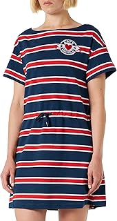 Vestido Regular de Manga Corta Mujer